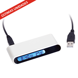 HUB USB c/Reloj Digital