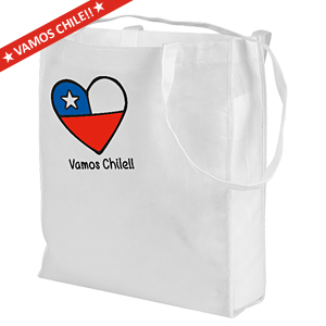 Vamos Chile Shopping Bag 40 x 32 x 12 cm.