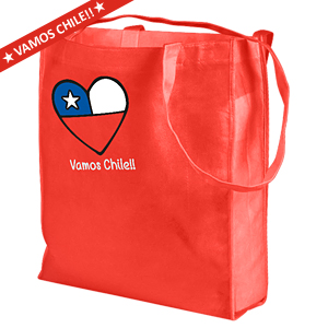 Vamos Chile Shopping Bag 40 x 32 x 12 cm.