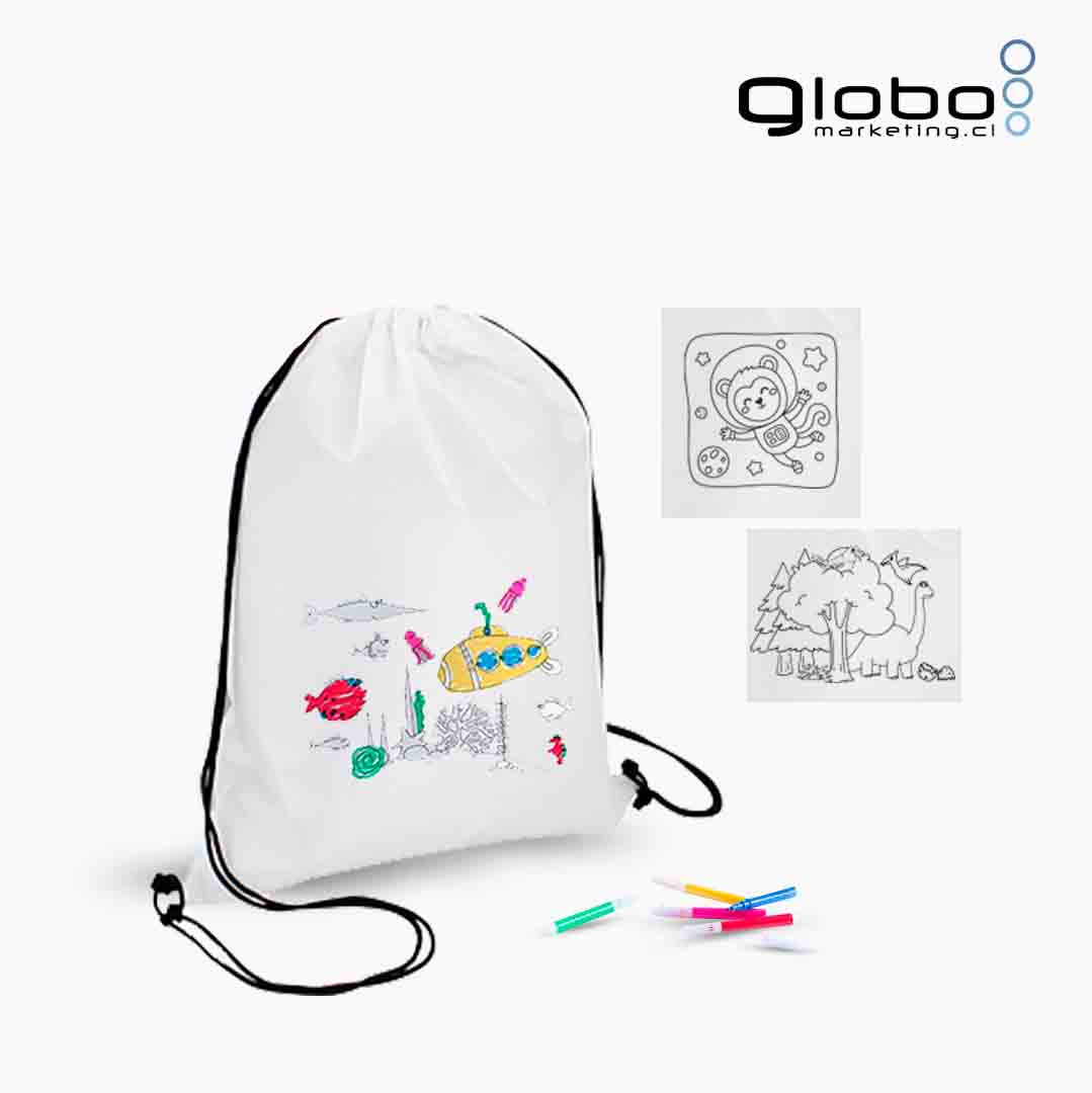 Morral para Colorear Globo Marketing