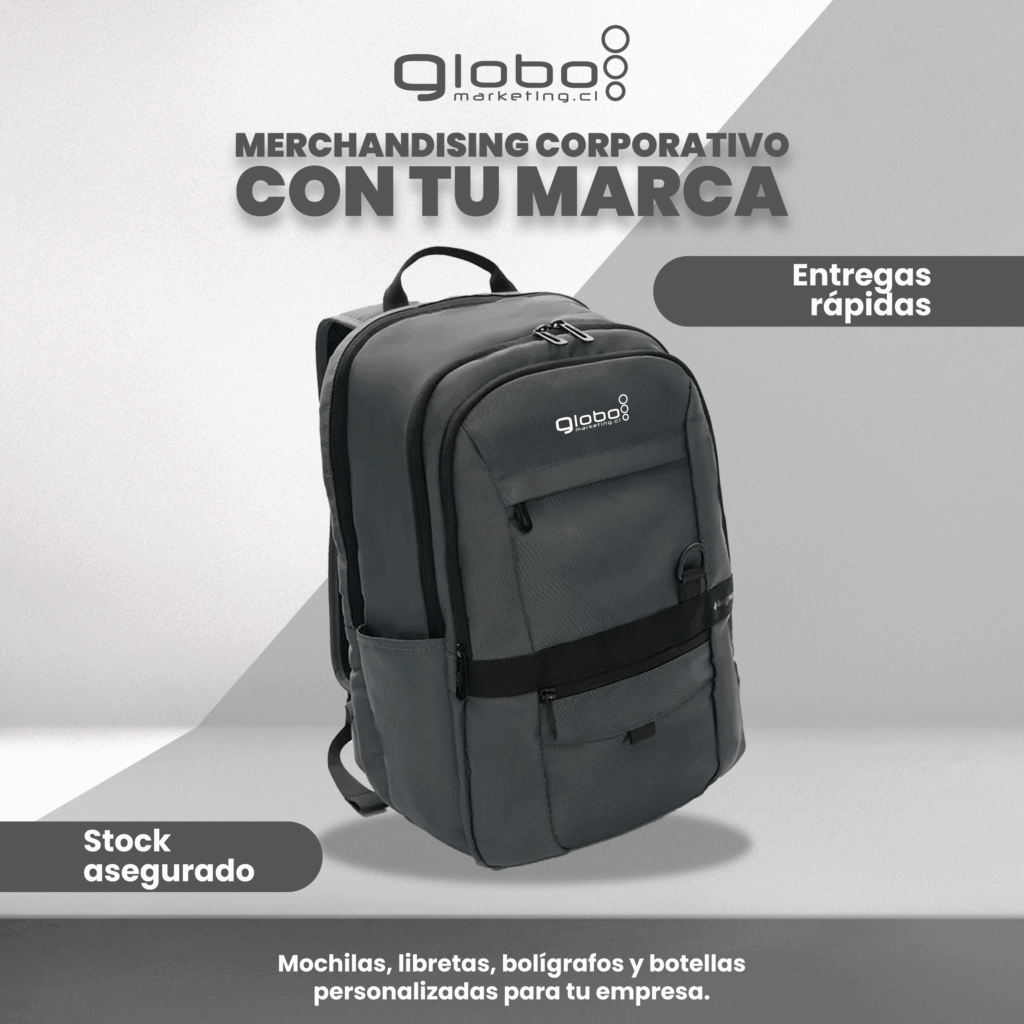 Mochila corporativa gris