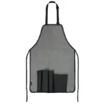 delantal gris