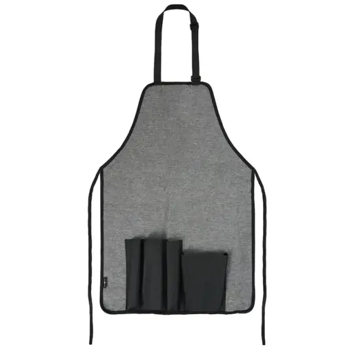 delantal gris