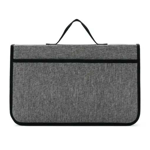 bolso de cables gris horizontal