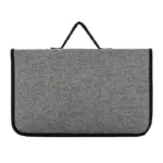 bolso de cables en gris recto
