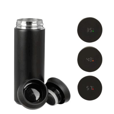 Termo doble pared de acero, con termómetro digital "SMART LID", 480cc